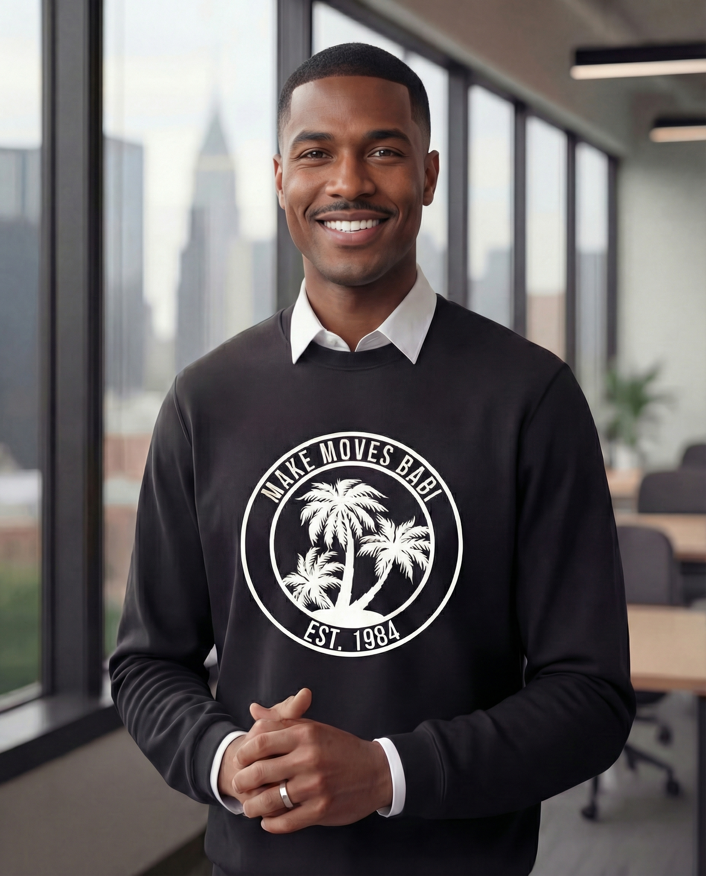 MMB SIGNATURE BLACK CORE CREWNECK SWEATSHIRT