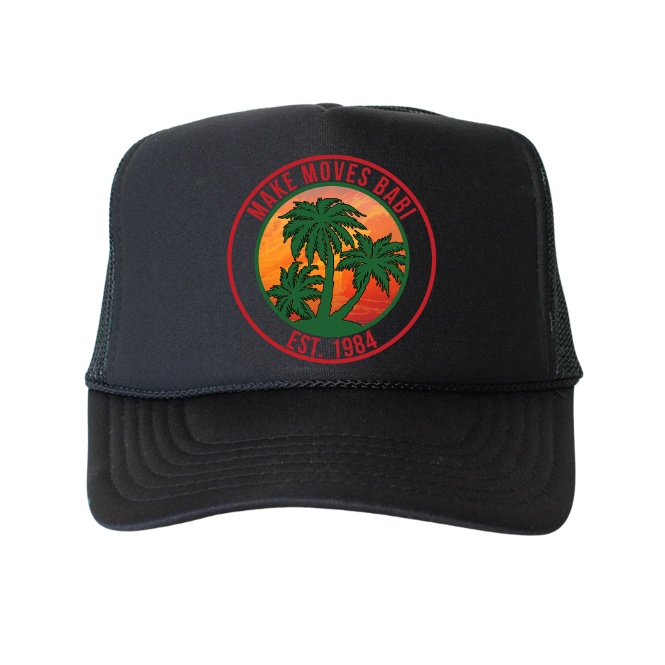 MAKE MOVES BABI™ BLACK HISTORY EDITION TRUCKER HAT🖤❤️💛💚