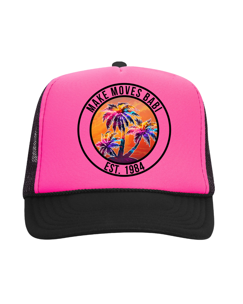 MMB SIGNATURE PINK VIBES TRUCKER HAT