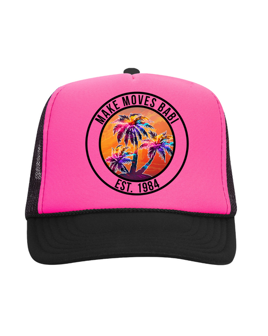 MMB SIGNATURE PINK VIBES TRUCKER HAT